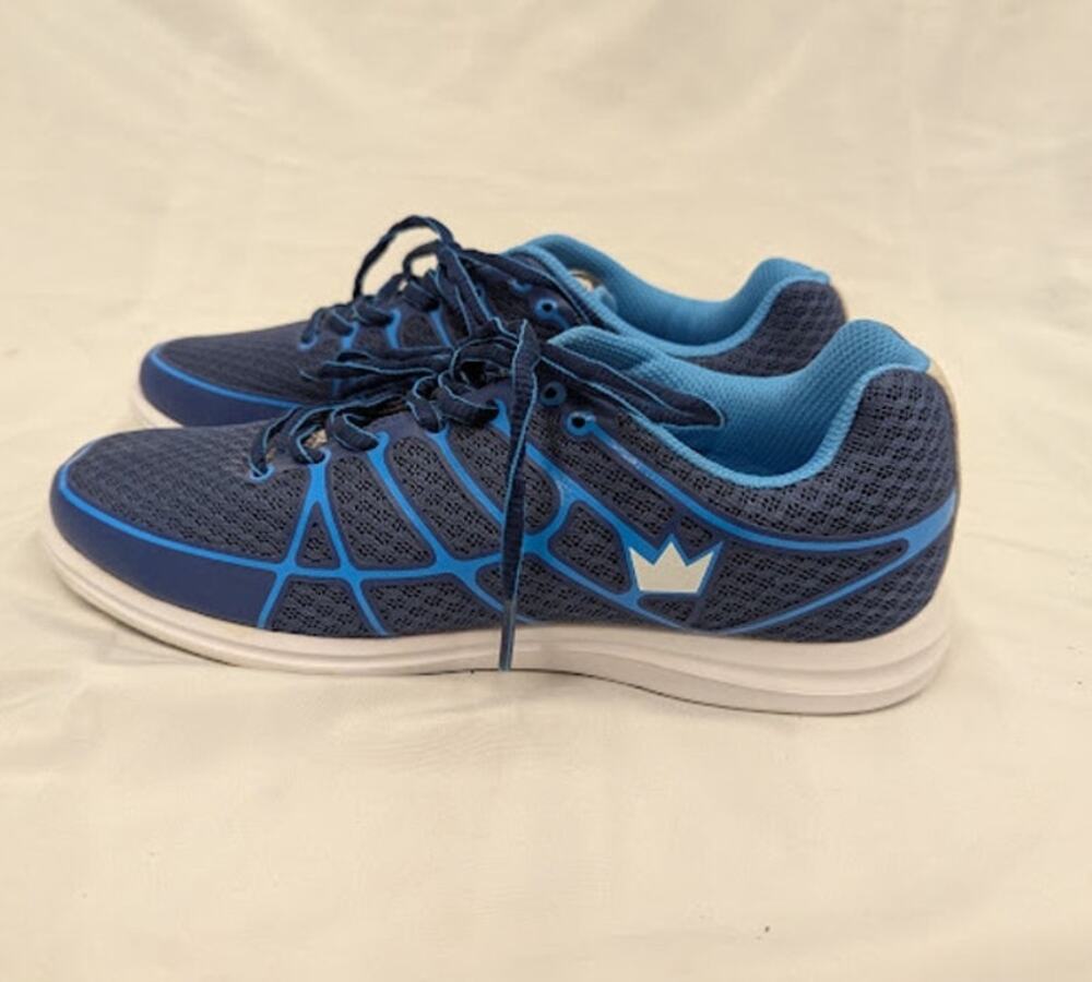 Brunswick Women's Aura navy and baby blue bowling shoes SZ 9